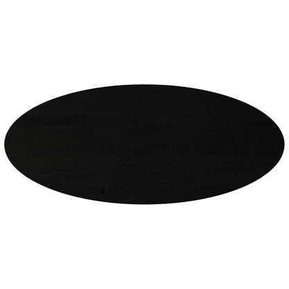 vidaXL Table Top Dark Brown 140x60x2 cm Solid Wood Oak Oval 2