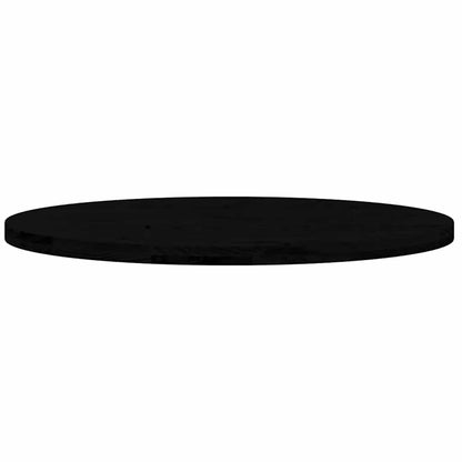 vidaXL Table Top Dark Brown 100x50x4 cm Solid Wood Oak Oval 5