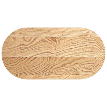 vidaXL Table Top 80x40x4 cm Solid Wood Oak Oval 2