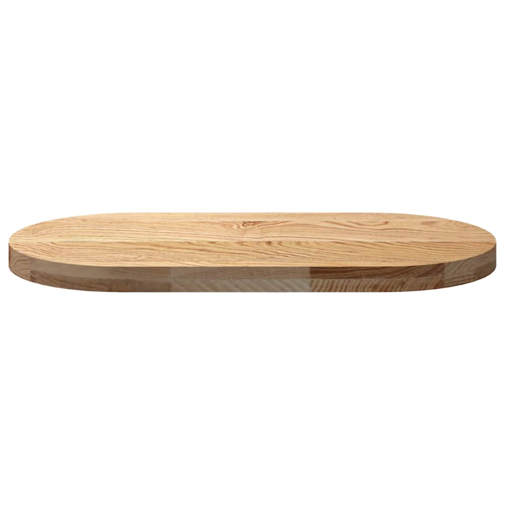 vidaXL Table Top 80x40x4 cm Solid Wood Oak Oval 5