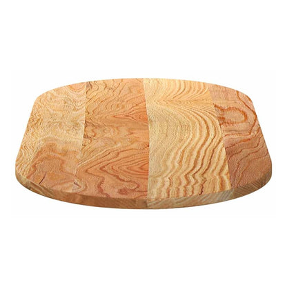 Table Top Solid Wood Oak Oval Height 2 cm Light brown 100 cm 50 cm