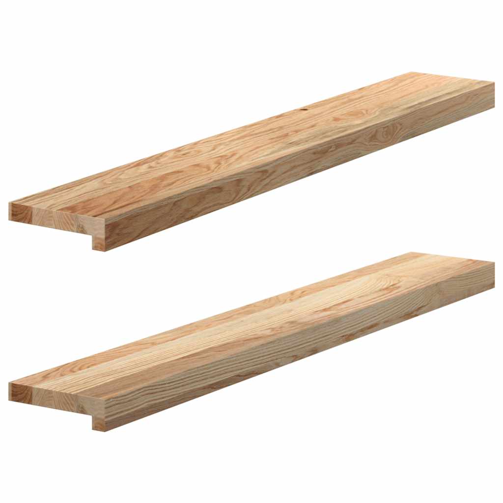 vidaXL Window Sills 2 pcs Untreated 100x15x2 cm Solid Wood Oak 1