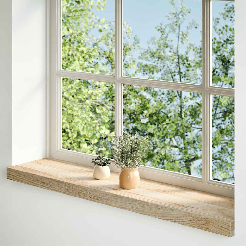 vidaXL Window Sills 2 pcs Untreated 100x20x2 cm Solid Wood Oak 2