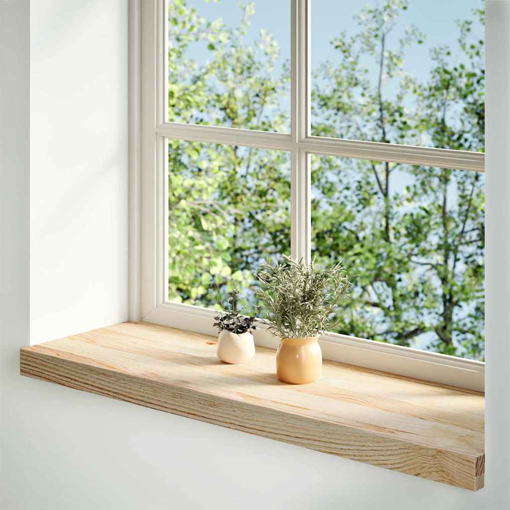 vidaXL Window Sills 2 pcs Untreated 80x25x2 cm Solid Wood Oak 2