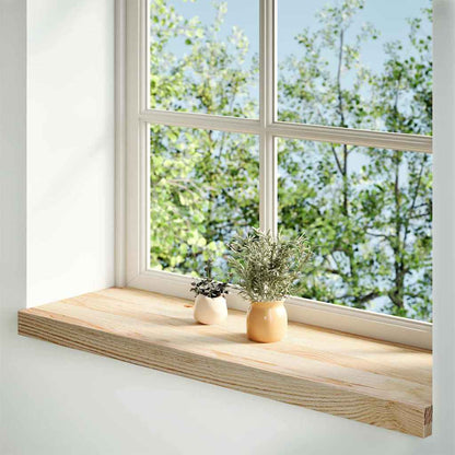 vidaXL Window Sills 2 pcs Untreated 80x25x2 cm Solid Wood Oak 2