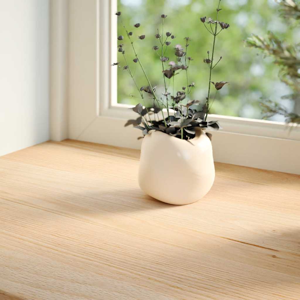 vidaXL Window Sills 2 pcs Untreated 90x25x2 cm Solid Wood Oak 3