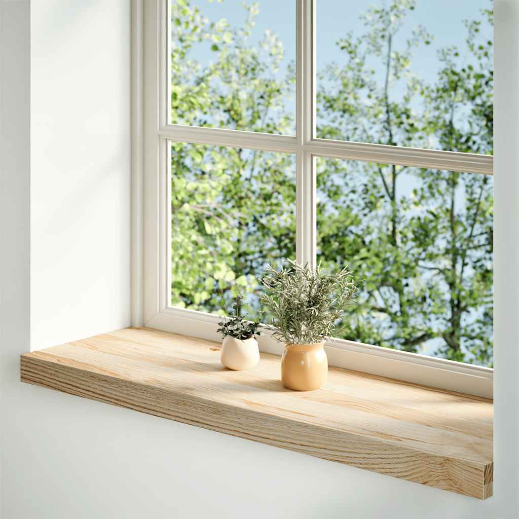 vidaXL Window Sills 2 pcs Untreated 80x30x2 cm Solid Wood Oak 2