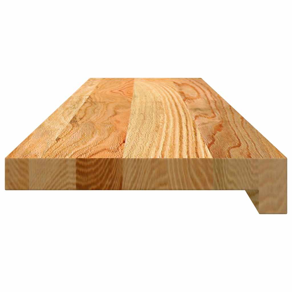 vidaXL Window Sills 2 pcs Light Brown 90x20x2 cm Solid Wood Oak 5