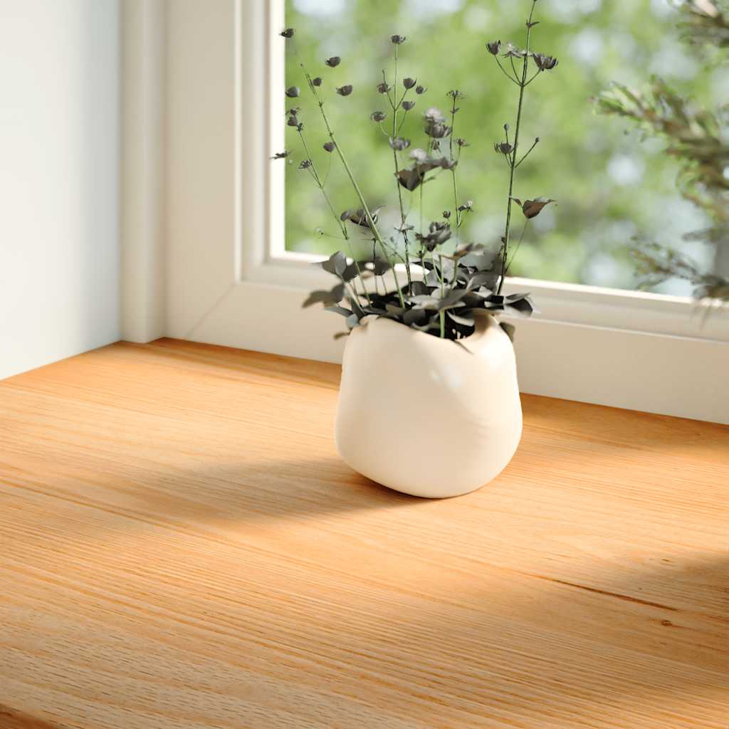 vidaXL Window Sills 2 pcs Light Brown 100x25x2 cm Solid Wood Oak 3