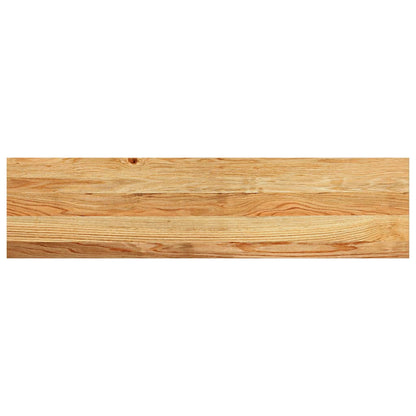 vidaXL Window Sills 2 pcs Light Brown 100x25x2 cm Solid Wood Oak 6