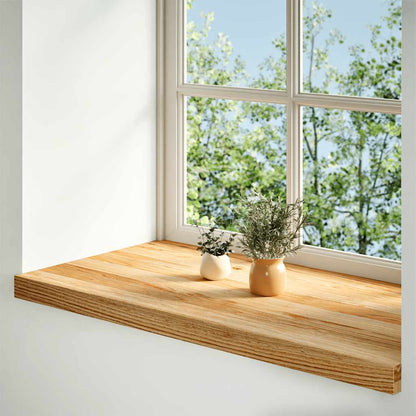 vidaXL Window Sills 2 pcs Light Brown 80x40x2 cm Solid Wood Oak 2