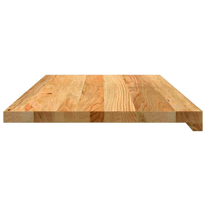 vidaXL Window Sills 2 pcs Light Brown 80x40x2 cm Solid Wood Oak 5