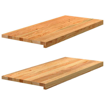 Window Sills 2 pcs Solid Wood Oak Depth 40 cm Light brown 90 cm
