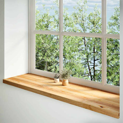 vidaXL Window Sills 2 pcs Solid Wood Oak Depth 40 cm Light Brown