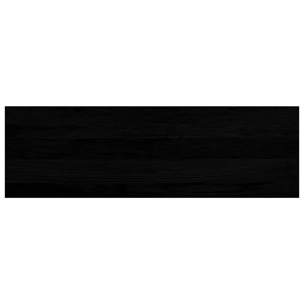 vidaXL Window Sills 2 pcs Brown Black 80x25x2 cm Solid Wood Oak 6