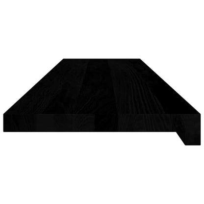 vidaXL Window Sills 2 pcs Brown Black 100x25x2 cm Solid Wood Oak 5