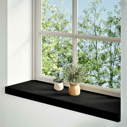 vidaXL Window Sills 2 pcs Brown Black 70x30x2 cm Solid Wood Oak 2