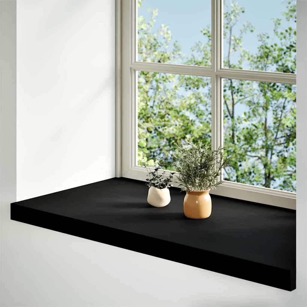 vidaXL Window Sills 2 pcs Brown Black 90x40x2 cm Solid Wood Oak 2