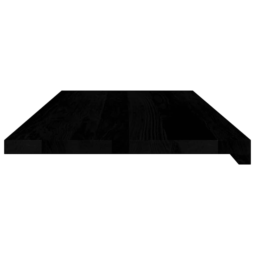 vidaXL Window Sills 2 pcs Brown Black 90x40x2 cm Solid Wood Oak 5