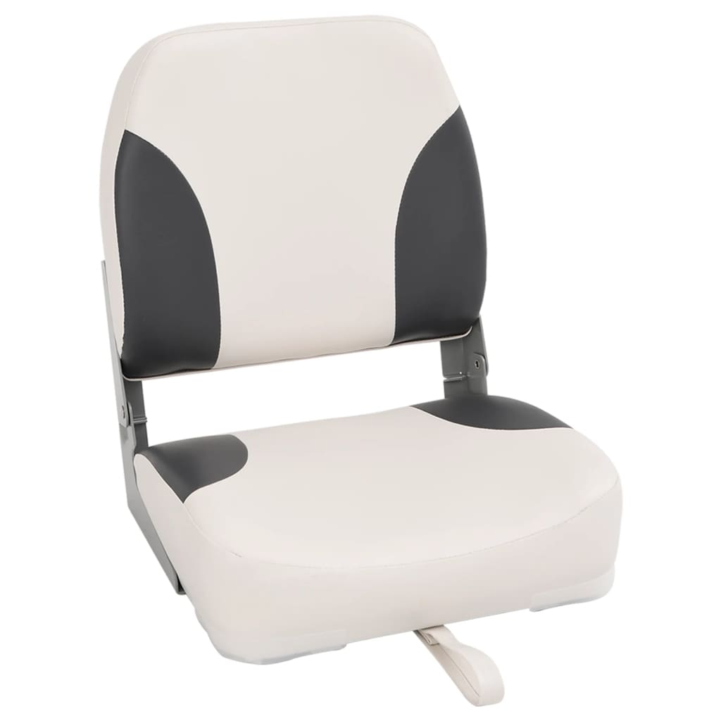 vidaXL Foldable Boat Seat 1 Set Low Backrest with Fixing Strap 3