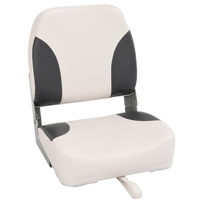 vidaXL Foldable Boat Seat 1 Set Low Backrest with Fixing Strap 3