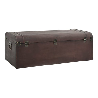 Treasure Chest with Latches Dark Brown 90x50x39,5 cm Plywood 110 cm 50 cm