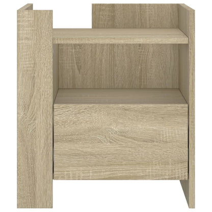 vidaXL Bedside Cabinet Sonoma Oak 45x50x50 cm Engineered Wood 4
