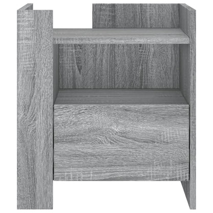 vidaXL Bedside Cabinet Grey Sonoma 45x50x50 cm Engineered Wood 4