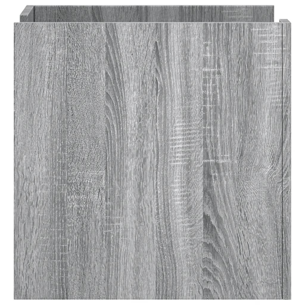 vidaXL Bedside Cabinet Grey Sonoma 45x50x50 cm Engineered Wood 5