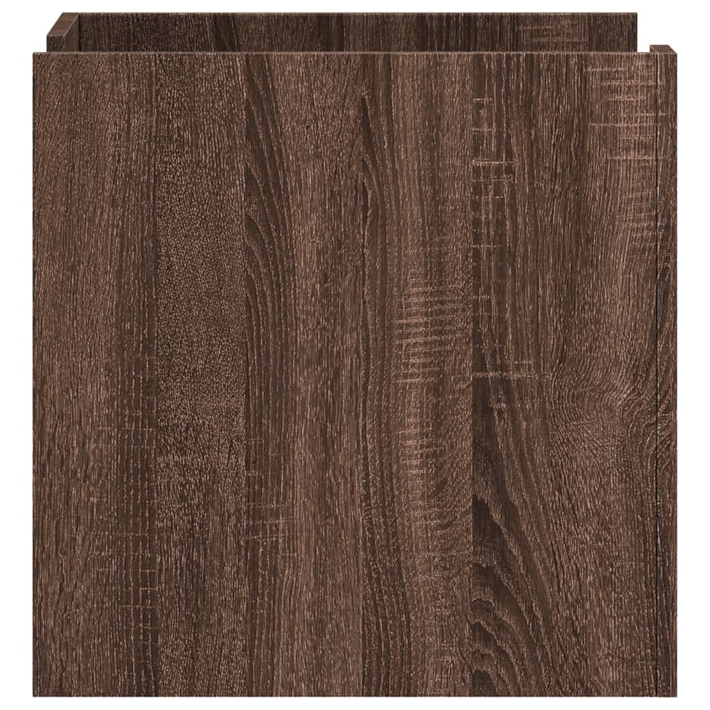 vidaXL Bedside Cabinet Brown Oak 45x50x50 cm Engineered Wood 5