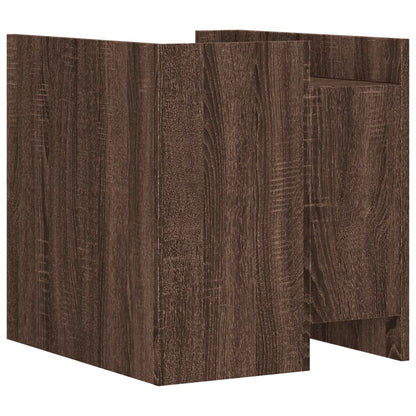 vidaXL Bedside Cabinet Brown Oak 45x50x50 cm Engineered Wood 6