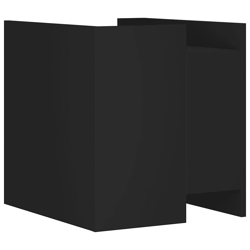 vidaXL Bedside Cabinet Black 45x50x50 cm Engineered Wood 6