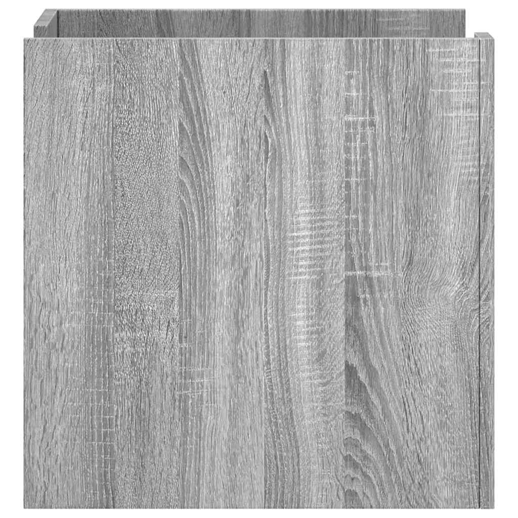 vidaXL Bedside Cabinet Grey Sonoma 45x50x50 cm Engineered Wood 5