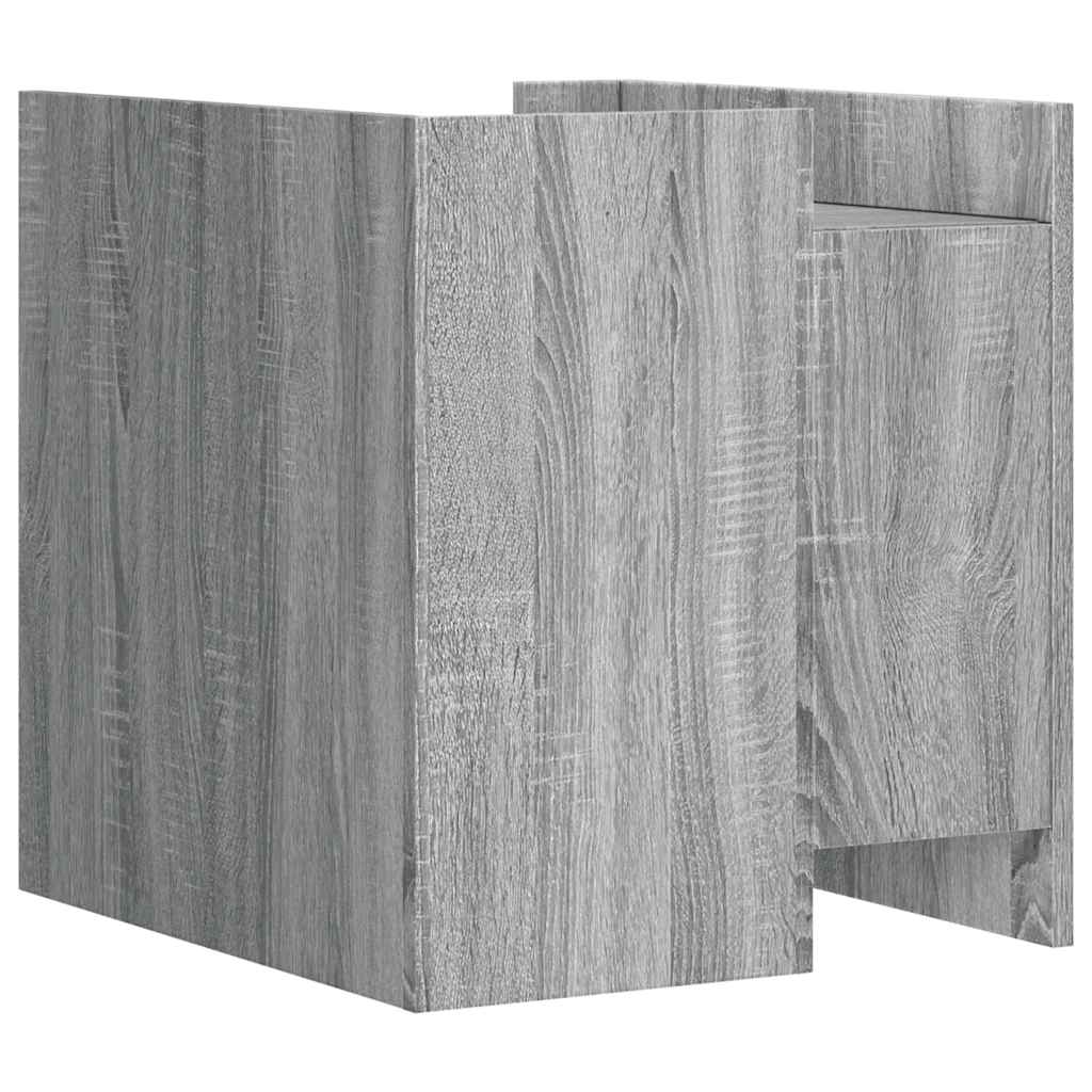 vidaXL Bedside Cabinet Grey Sonoma 45x50x50 cm Engineered Wood 6