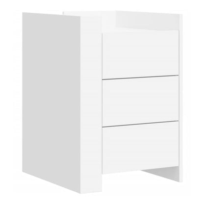 Bedside Cabinet 45x50x65 cm Engineered Wood White