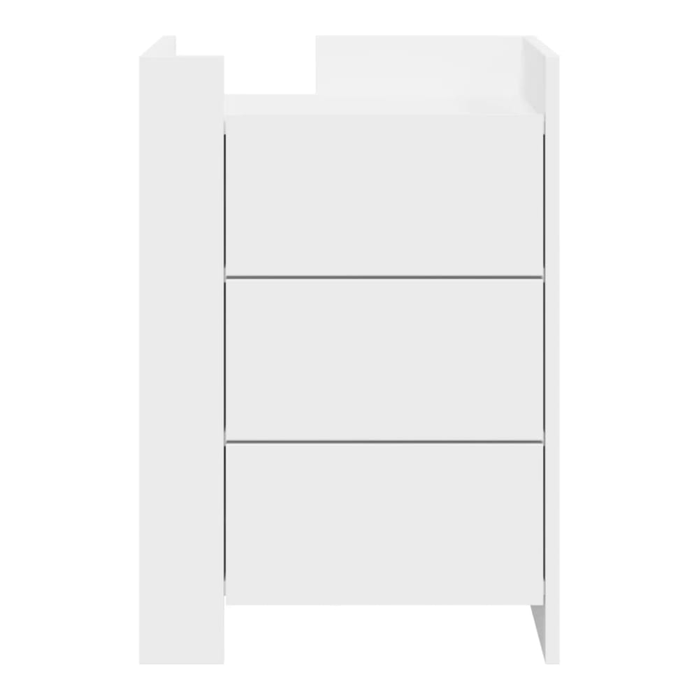 Bedside Cabinet 45x50x65 cm Engineered Wood White