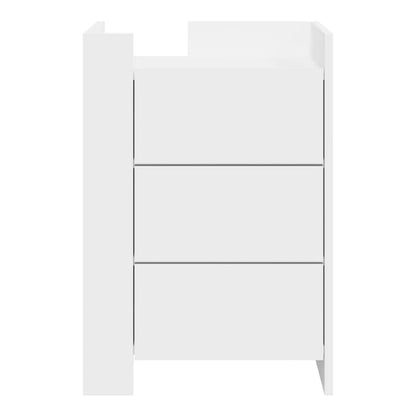 Bedside Cabinet 45x50x65 cm Engineered Wood White