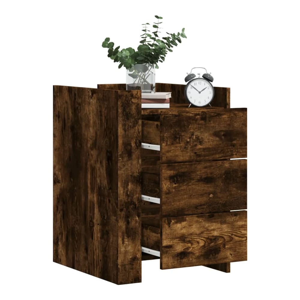 Bedside Cabinet 45x50x65 cm Engineered Wood Smoked oak