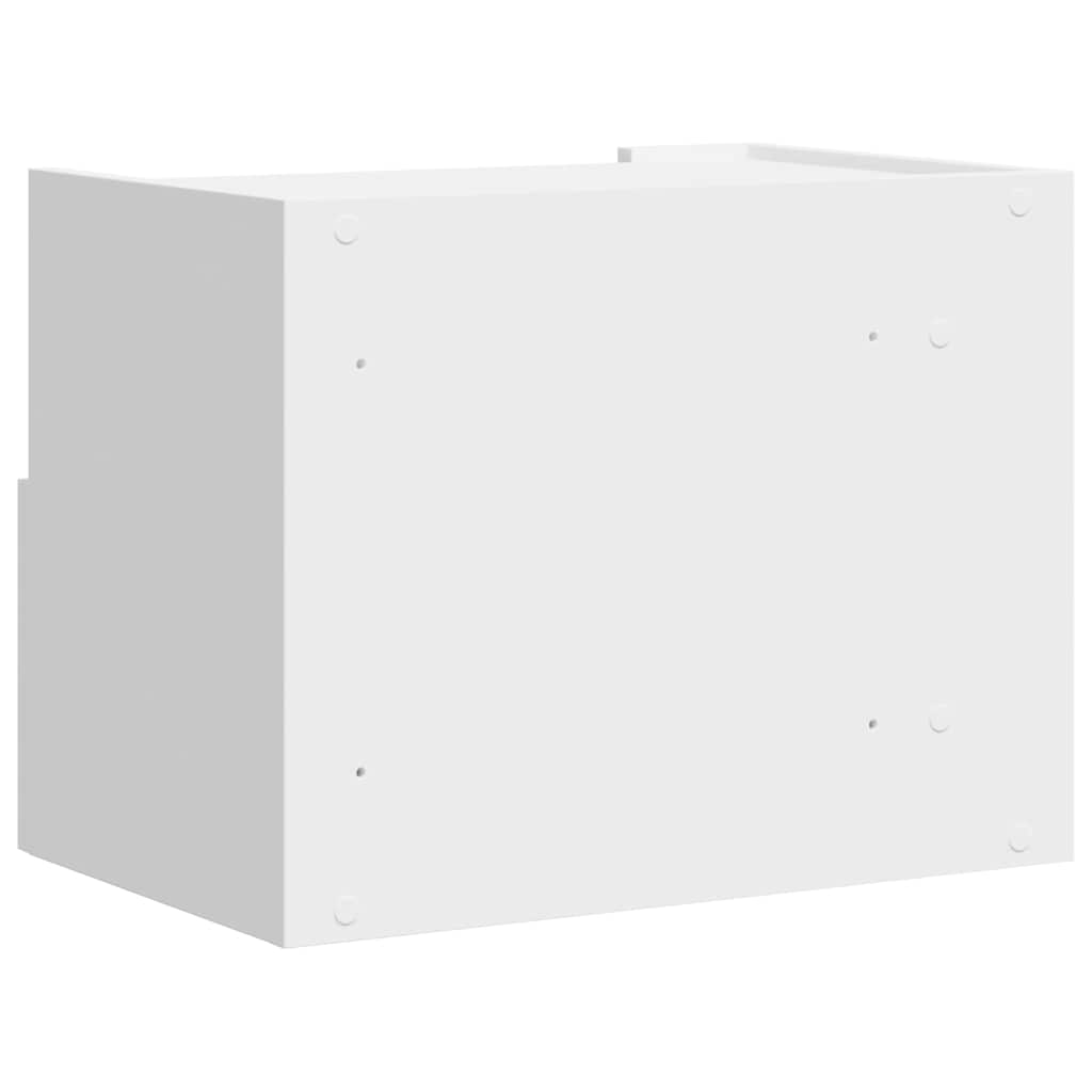 vidaXL Wall-mounted Bedside Cabinets 2 pcs White 45x30x35 cm 6