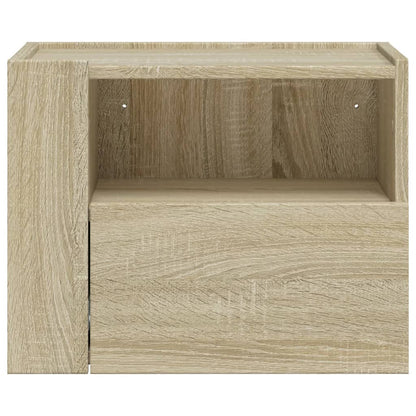 vidaXL Wall-mounted Bedside Cabinets 2 pcs Sonoma Oak 45x30x35 cm 4