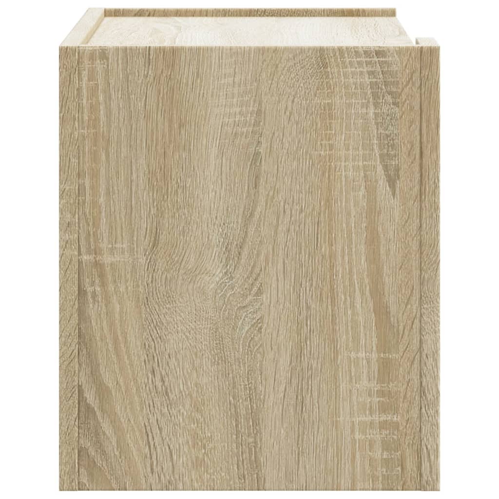 vidaXL Wall-mounted Bedside Cabinets 2 pcs Sonoma Oak 45x30x35 cm 6
