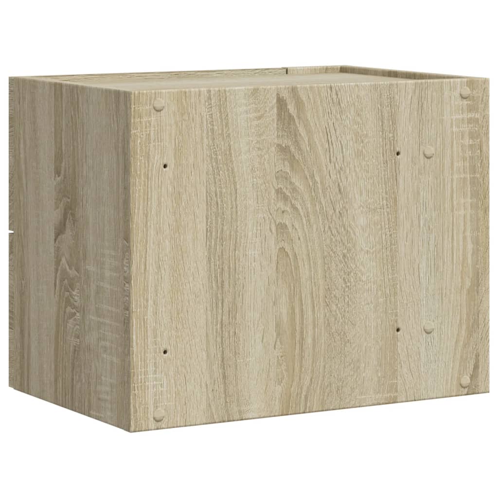 vidaXL Wall-mounted Bedside Cabinets 2 pcs Sonoma Oak 45x30x35 cm 6