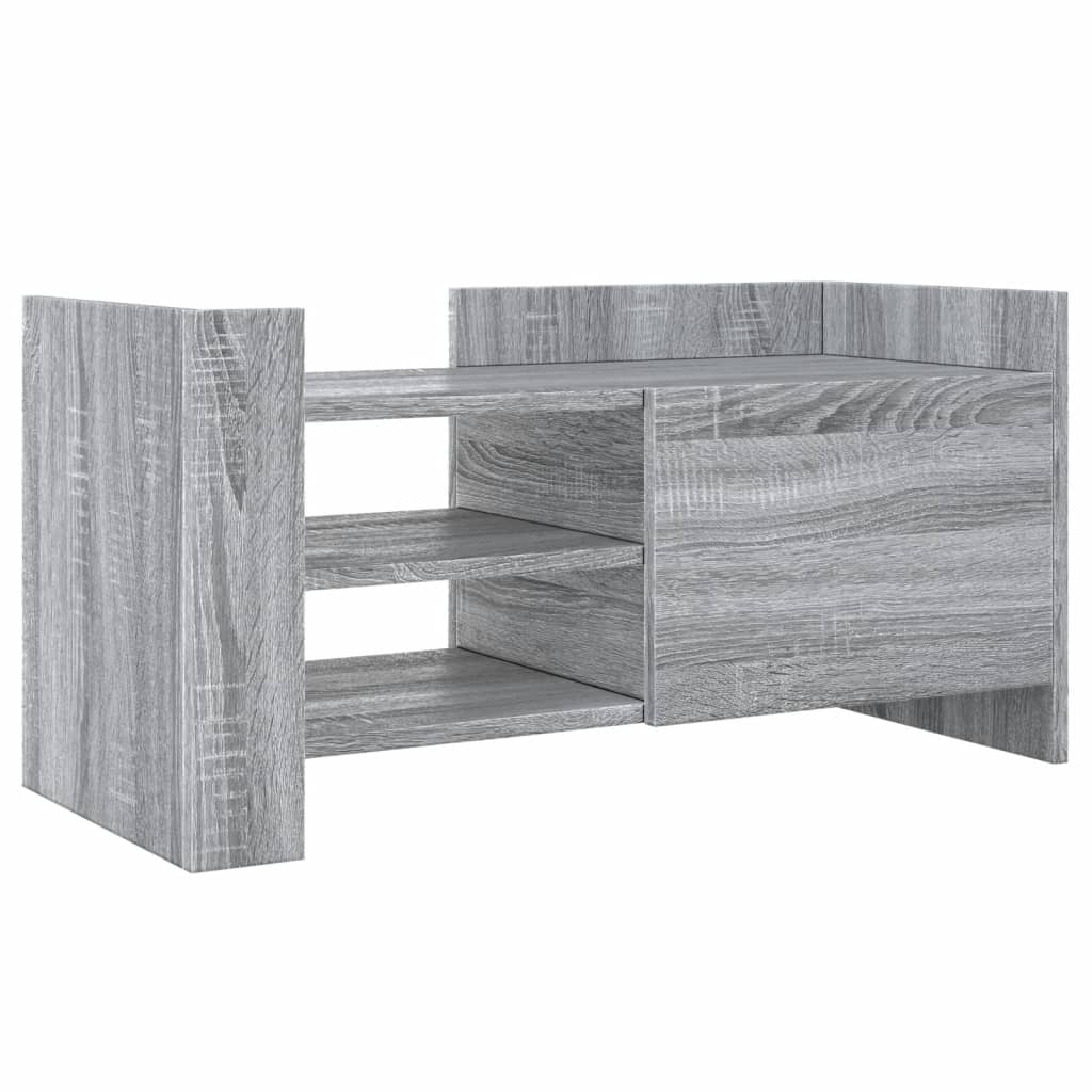 vidaXL TV Cabinet Grey Sonoma 80x35x40 cm Engineered Wood 2