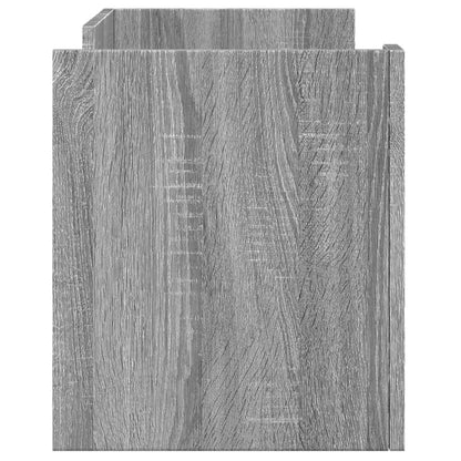 vidaXL TV Cabinet Grey Sonoma 80x35x40 cm Engineered Wood 5