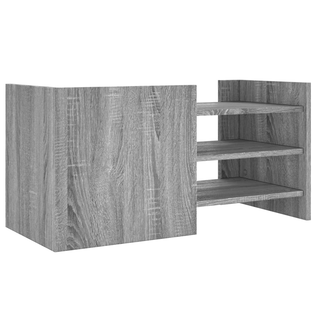 vidaXL TV Cabinet Grey Sonoma 80x35x40 cm Engineered Wood 6