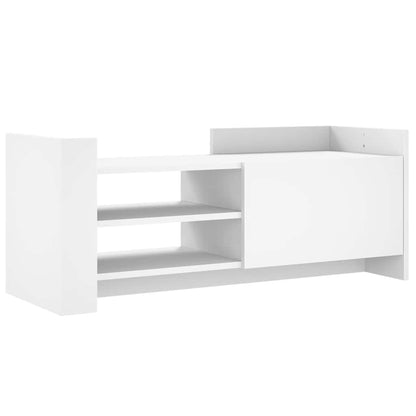 vidaXL TV Cabinet White 100x35x40 cm Engineered Wood 2