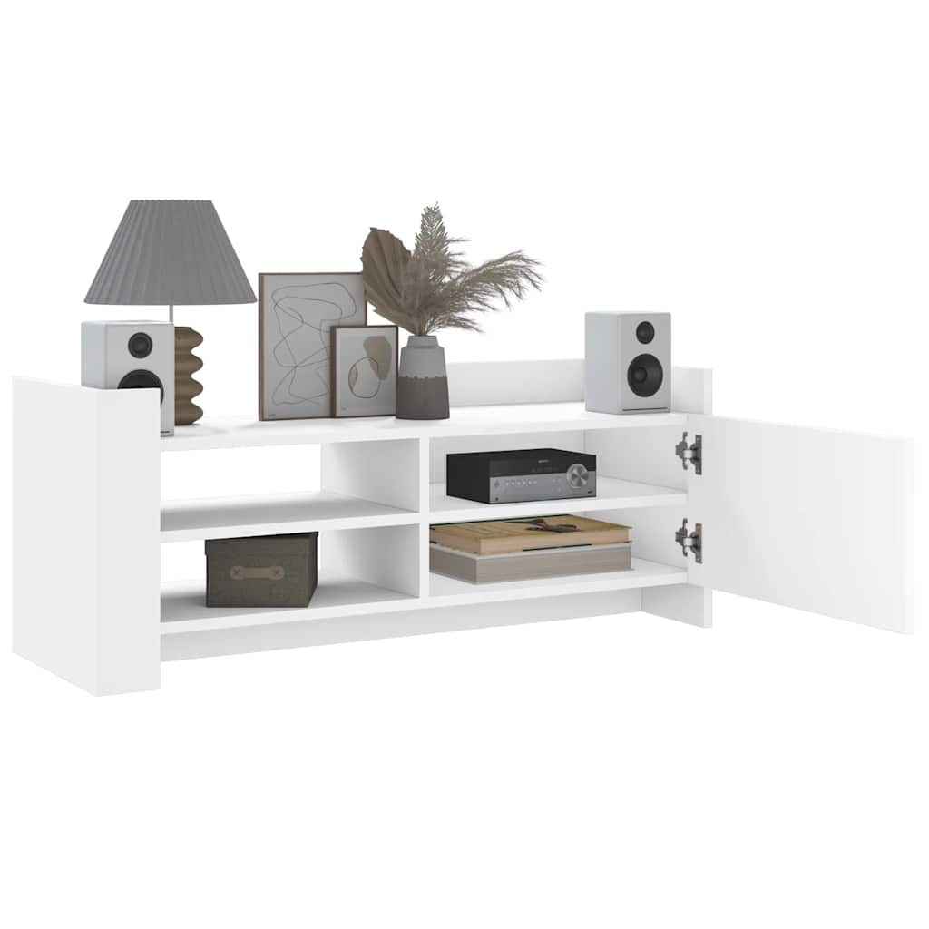 vidaXL TV Cabinet White 100x35x40 cm Engineered Wood 3