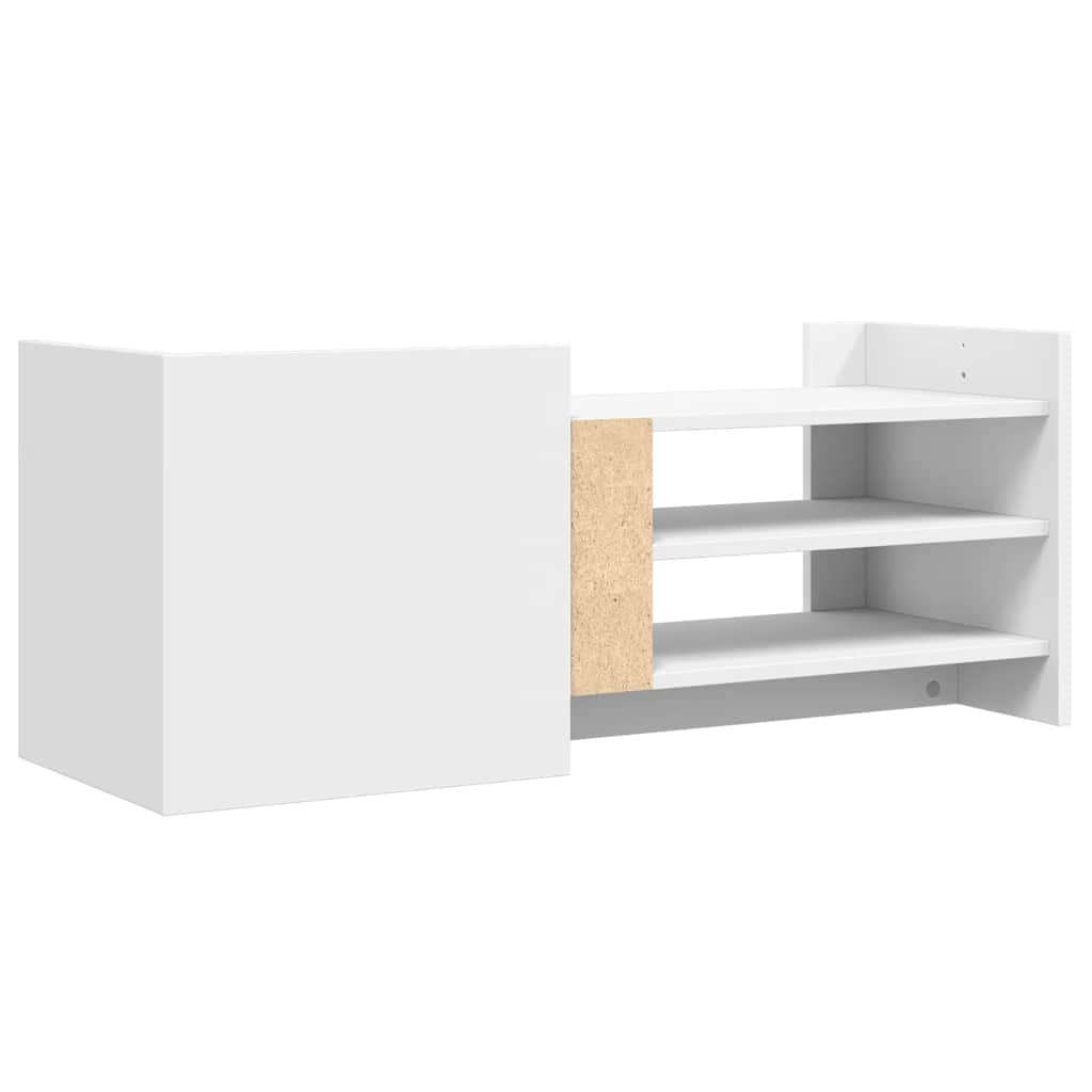 vidaXL TV Cabinet White 100x35x40 cm Engineered Wood 6