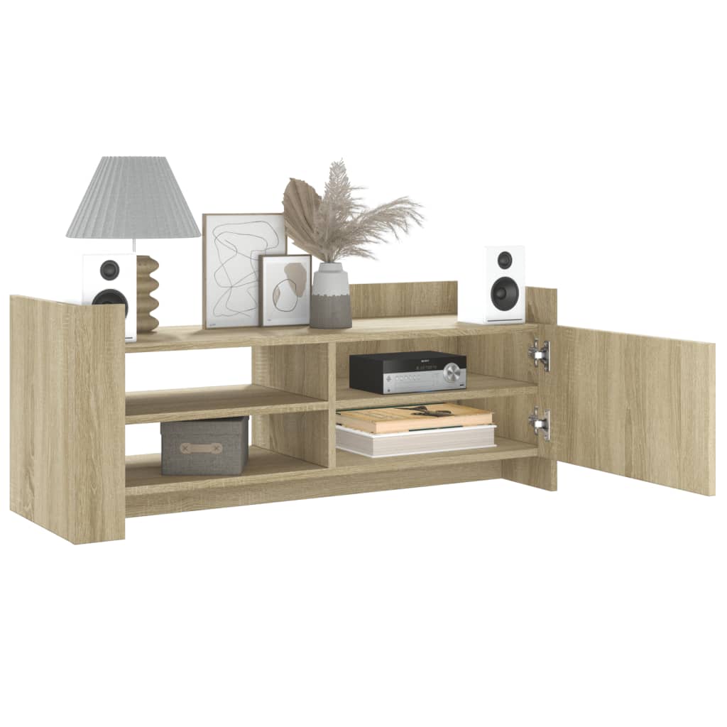 vidaXL TV Cabinet Sonoma Oak 100x35x40 cm Engineered Wood 3