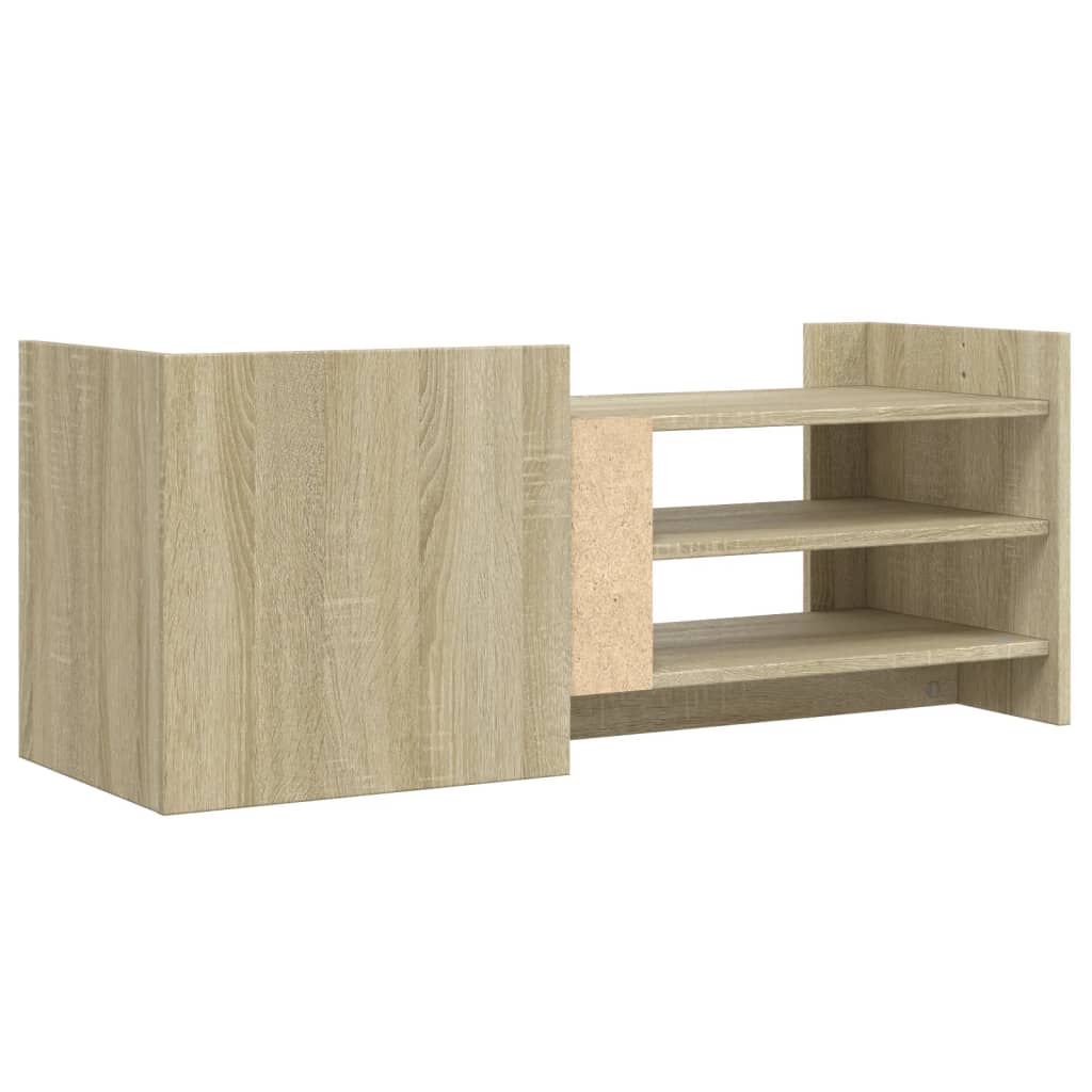 vidaXL TV Cabinet Sonoma Oak 100x35x40 cm Engineered Wood 6